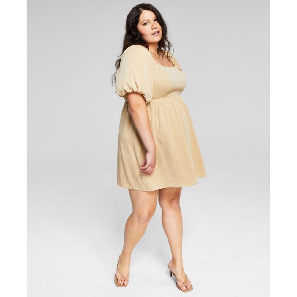 And Now This Now This Trendy Plus Size Babydoll Dress